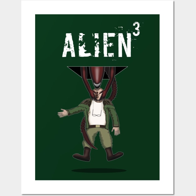 Alien 3 Andrew Scene Wall Art by SPACE ART & NATURE SHIRTS 